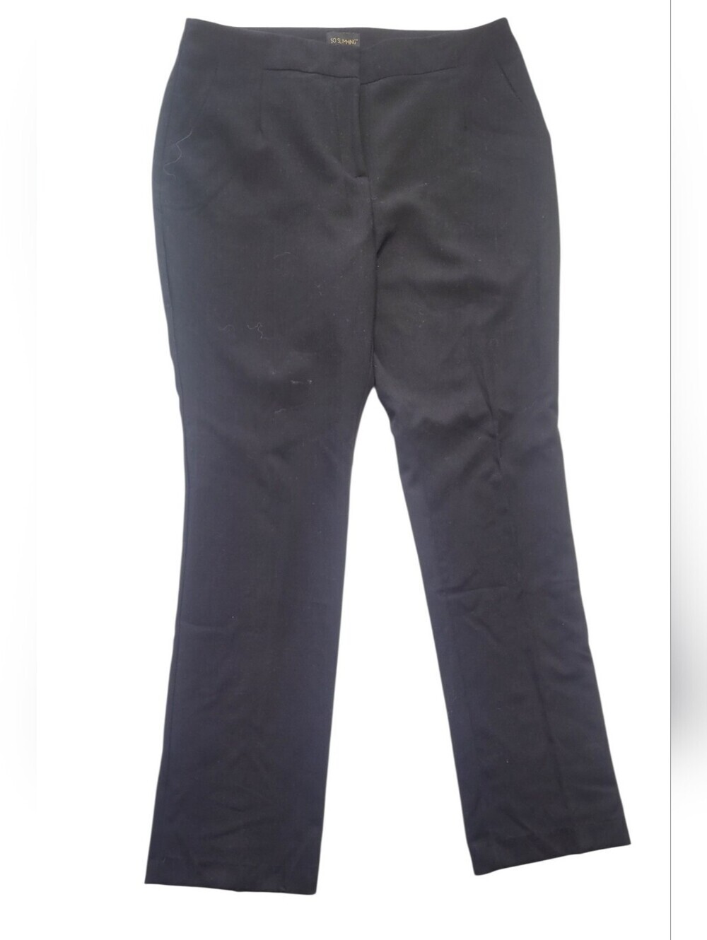 Chicos So Slimming Black Women's Straight-Leg Dress Pants 1.5 Size 10